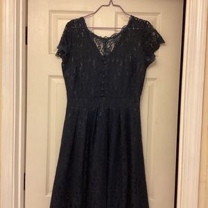Dark blue dress